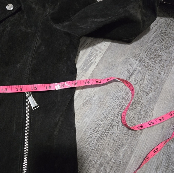 BCBGeneration Suede Leather Jacket Women's Size Large Dark Brown - Picture 13 of 13